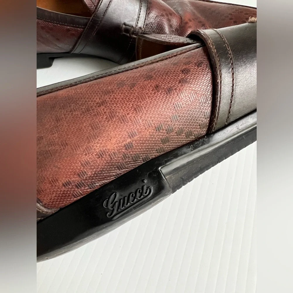 Gucci Brown Leather Loafer size 11